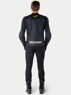 Kurtka motocyklowa skórzana Alpinestars Faster V3 Airflow czarna