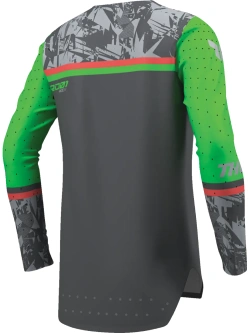 Bluza enduro dziecięca Thor Sportmode Punkd szaro-zielona