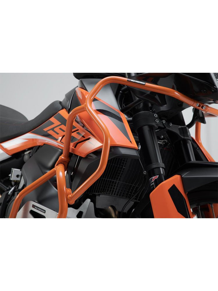 Crashbary górne SW-MOTECH KTM 790 Adv / R (19-), Adventure 890 (21-22), R (21-) pomarańczowe