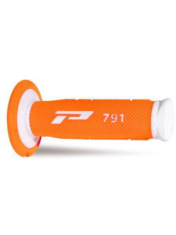 Manetki off-road Progrip 791 biało-pomarańczowe fluo