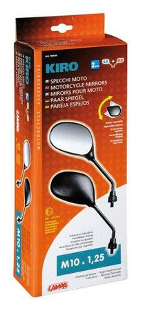 Lusterka Lampa Kiro mocowane na kierownicy [para; M10 x 1.25]