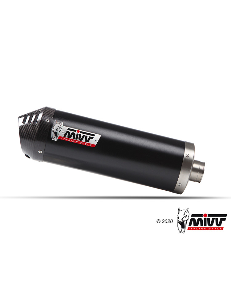 Pełny układ wydechowy (Oval) MIVV do Kawasaki Versys 650 (21-) czarny