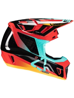 Kask enduro Leatt Moto 7.5 V25 z goglami czerwono-czarno-niebieski