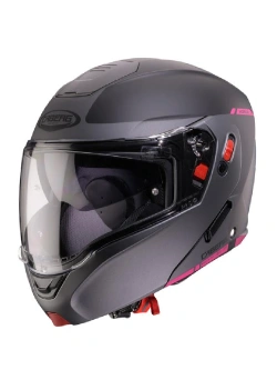 Kask szczękowy Caberg Horus X Ray szaro-czarno-różowy matowy
