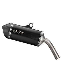 Tłumik motocyklowy Arrow Sonora z homologacją BMW F 750 GS/F 850 GS (21-23), tytanowy, czarny
