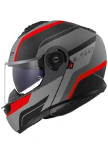 Kask szczękowy LS2 FF908 Strobe II Monza szaro-czerwony