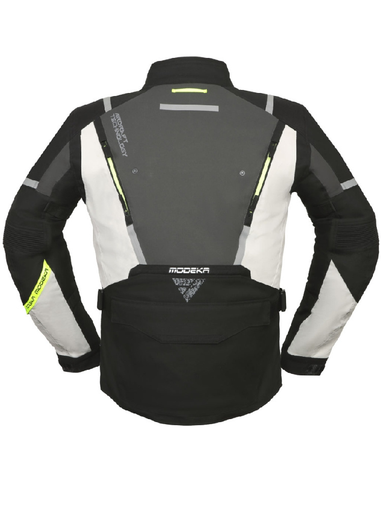 Kurtka motocyklowa tekstylna Modeka Trohn ciemnoszara