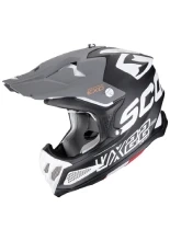 Kask enduro Scorpion VX-22 Air Updown czarno-biało-szary matowy