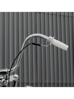 Manetki motocyklowe Biltwell Renegade TPV do kierownic o średnicy 25.4 [mm] białe