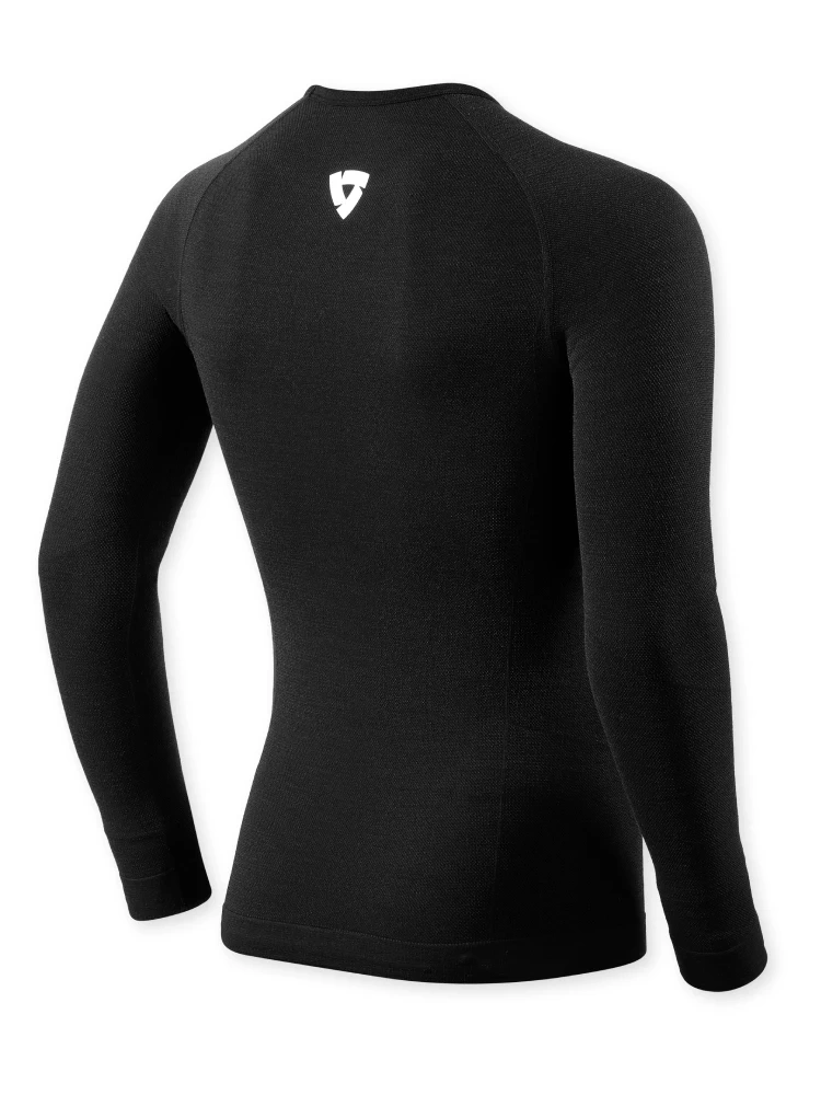 Koszulka termoaktywna z długim rękawem REV’IT! Heliox unisex, czarna