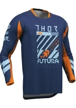 Bluza enduro Thor Launchmode Futura niebiesko-pomarańczowa
