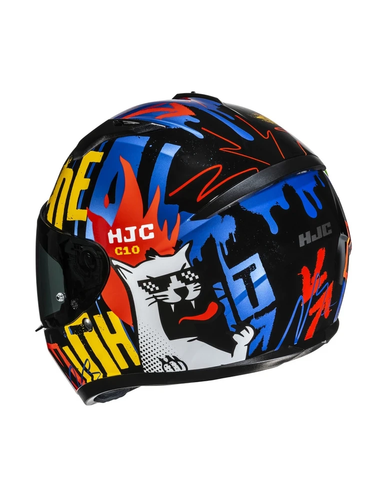 Kask integralny HJC C10 Fop czarno-niebieski