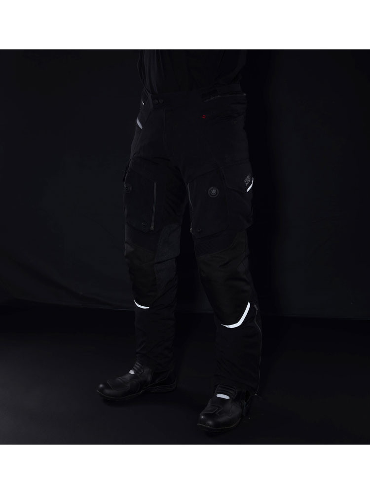 Spodnie motocyklowe tekstylne Rebelhorn Range czarne