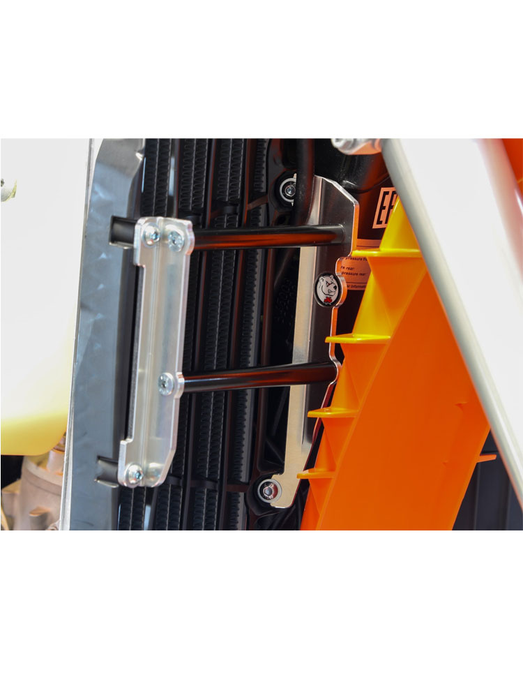 Osłony chłodnicy AXP Racing Gas Gas, Husqvarna, KTM (wybrane modele) srebrne