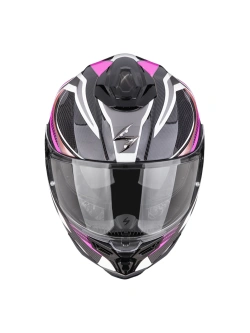 Kask integralny Scorpion EXO-1500 CARBON AIR Hydro czarno-biało-różowy