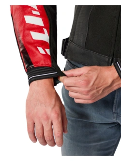 Kurtka motocyklowa skórzana REV’IT! Hyperspeed 3 Pro czarno-czerwona