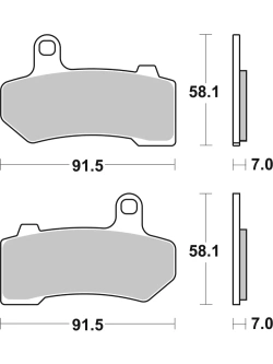 Klocki hamulcowe Brembo SP Harley Davidson CVO/ Electra/ Road Glide/ Night Rod/ Road Glide/ King/ Street Rod/ V-Rod (wybrane modele) [kpl. na 1 tarczę]