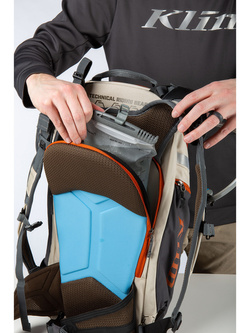 Plecak motocyklowy Klim Arsenal 30 brązowo-pomarańczowy