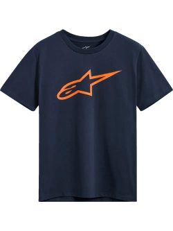 Koszulka z krótkim rękawem Alpinestars Ageless 2.0 CSF niebiesko-pomarańczowa