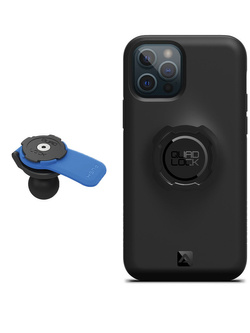 Zestaw: etui na telefon iPhone 12 Pro Max + wodoodporny pokrowiec + uchwyt kulowy Quad Lock
