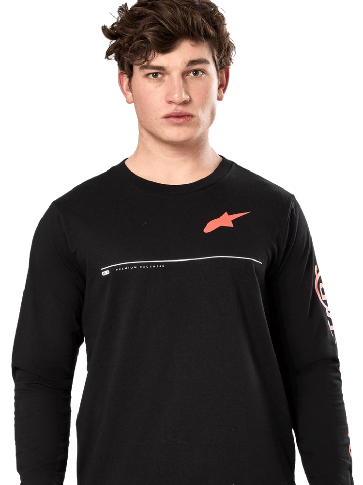 Koszulka z długim rękawem Alpinestars Committed Csf Tee czarna