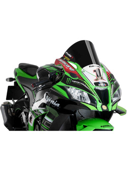 Szyba sportowa PUIG do Kawasaki ZX-10R (16-20), ZX-10R KRT REPLICA (18-20), ZX-10R SE (18-20), ZX-10RR (17-20) czarna