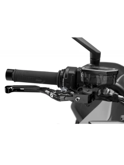 Regulowana dźwignia hamulca PUIG 4.0 Evo z zawiasem 90 stopni [przedłużana] czarna
