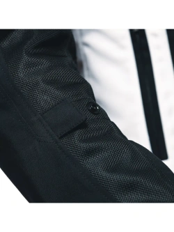 Kurtka motocyklowa damska tekstylna Dainese Air Frame 3 Tex czarno-biała