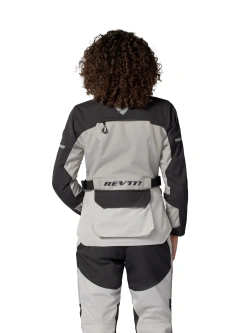 Kurtka motocyklowa damska tekstylna REV’IT! Outback 5 H2O szaro-czarna