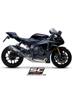 Tłumik SC-Project SC1-R Carbon / Titanium 250mm, Bez katalizatora (Slip on) - Yamaha YZF R1 / R1M [17-19]