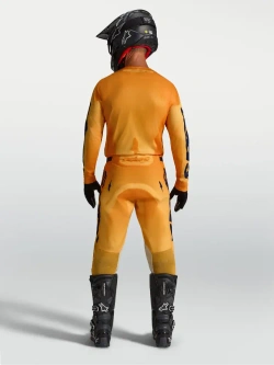 Spodnie cross Alpinestars MX Racer Amber pomarańczowo-złoto-niebieskie