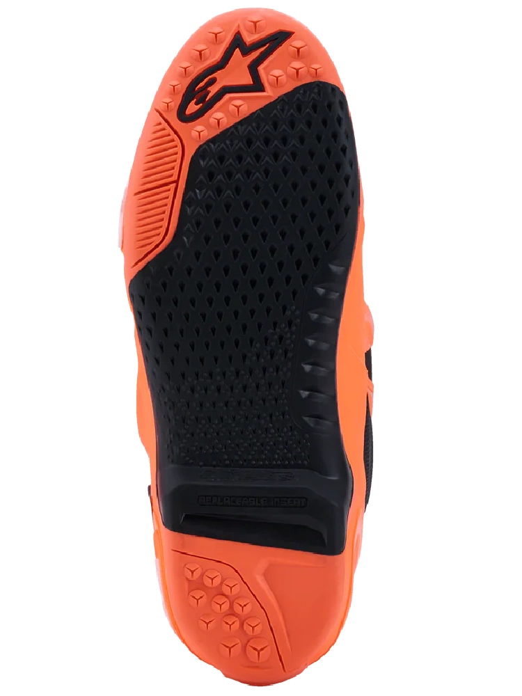 Buty enduro Alpinestars MX Tech 10 Supervented pomarańczowo-białe