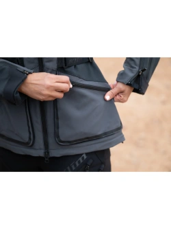 Kurtka motocyklowa tekstylna damska Klim Sedona szaro-czarna