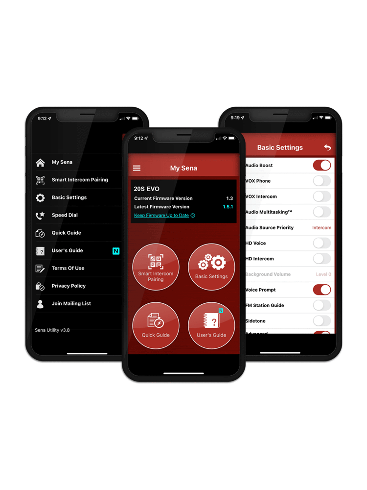 Interkom motocyklowy Sena 20S EVO (2 zestawy)