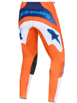 Spodnie cross Alpinestars MX Fluid Grid biało-pomarańczowo-niebieskie