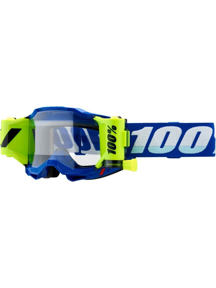 Gogle motocyklowe 100% Accuri 2 Forecast niebiesko-biało-żółte