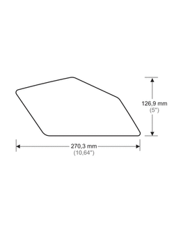 Tankpady boczne Onedesign do BMW R 1200 GS (04-12)/ Adventure (06-13) czarne