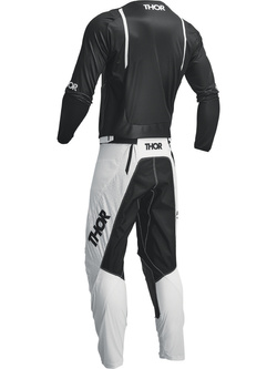 Bluza enduro Thor Pulse Mono czarno-biała