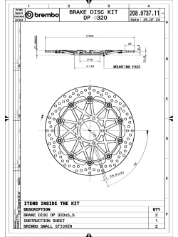 Tarcze Hamulcowe Brembo Supersport Ducati (wybrane modele) [śr. 320 mm]