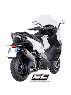 Tłumik Slip-on Oval Titanium z karbonową końcówką SC-Project do BMW C 650 SPORT (2016 - 2019)