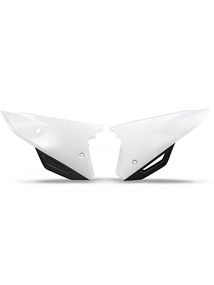 Osłony boczne tylne UFO do Honda CRF 450R / 450RX (21-) / 250R / 250RX (22-) białe