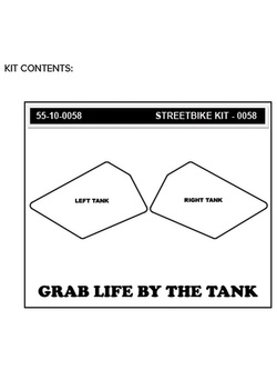Pady boczne na zbiornik paliwa Stompgrip Street Bike Volcano KTM Duke 125 (11-16)/ 200 (12-17)/ 250 (15-16)/ 390 (13-16) czarne