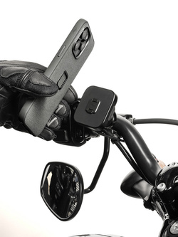Uchwyt motocyklowy na klamkę hamulca/sprzęgła Peak Design Mobile z ładowaniem czarny