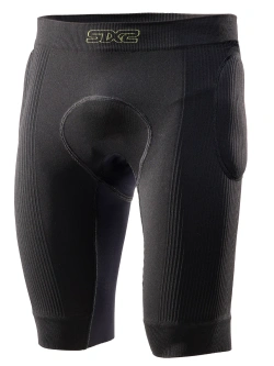 Legginsy krótkie z wkładką amortyzującą i ochraniaczami SIXS Pro-Tech czarne