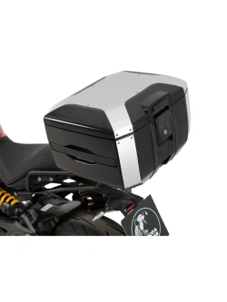 Zestaw: stelaż Smartrack z kufrem centralnym czarno-srebrnym Hepco&Becker Xcore Ducati Monster 890 / + (26-)