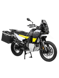 Zestaw: kufry boczne czarne "And-Black" Zega Pro + stelaże srebrne Touratech Husqvarna Norden 901/ Expedition, KTM Adventure 890/ R/ 790/ R (38+45L)