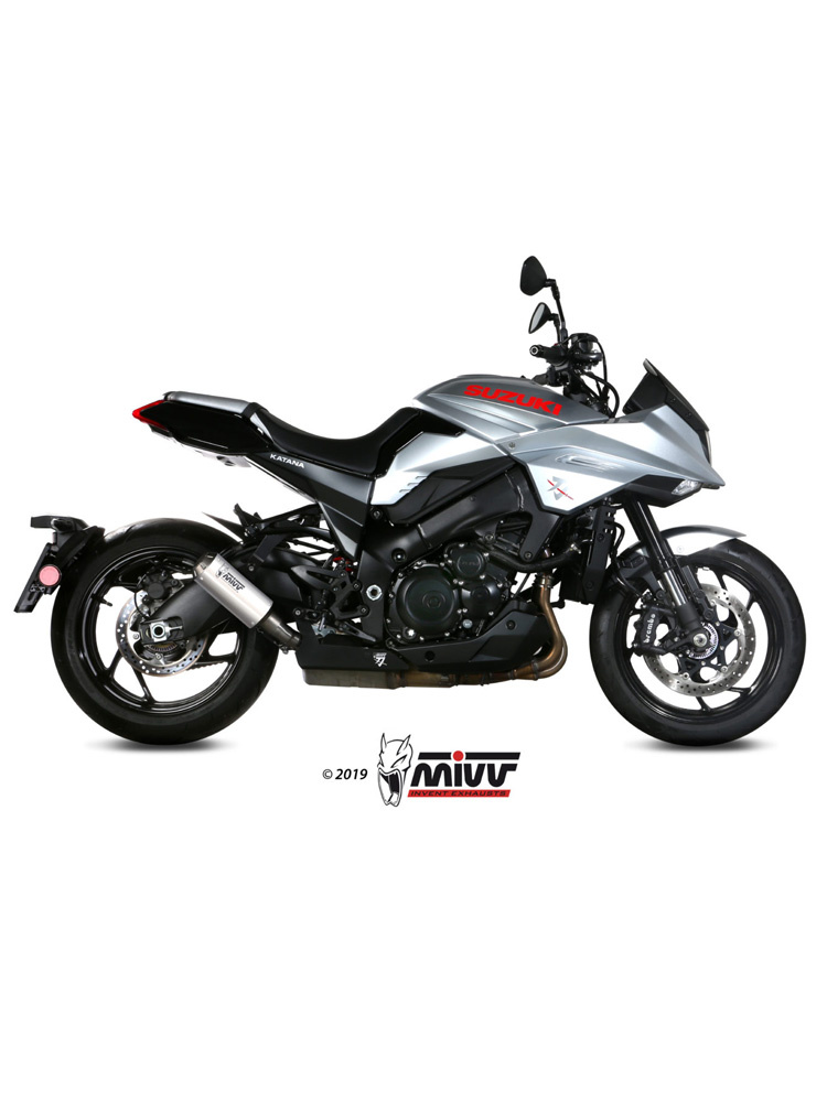 Tłumik motocyklowy Slip-On Line (MK3) MIVV do Suzuki Katana 1000 (19-) srebrny