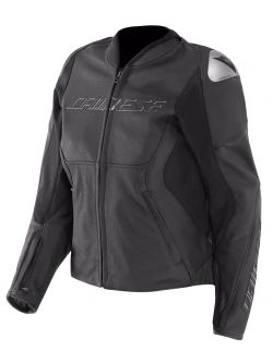 Kurtka motocyklowa damska skórzana Dainese Racing 5 [wersja perforowana] czarna