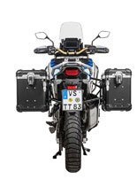 Zestaw: kufry boczne z anodowanego aluminium czarne "And-Black" Zega Evo + stelaże czarne Touratech Honda CRF1100L Africa Twin (22-)/Adventure Sports (38+45L)