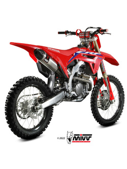 Tłumik motocyklowy Slip-On Line (Oval) MIVV do Honda CRF 250 R (22-) srebrny